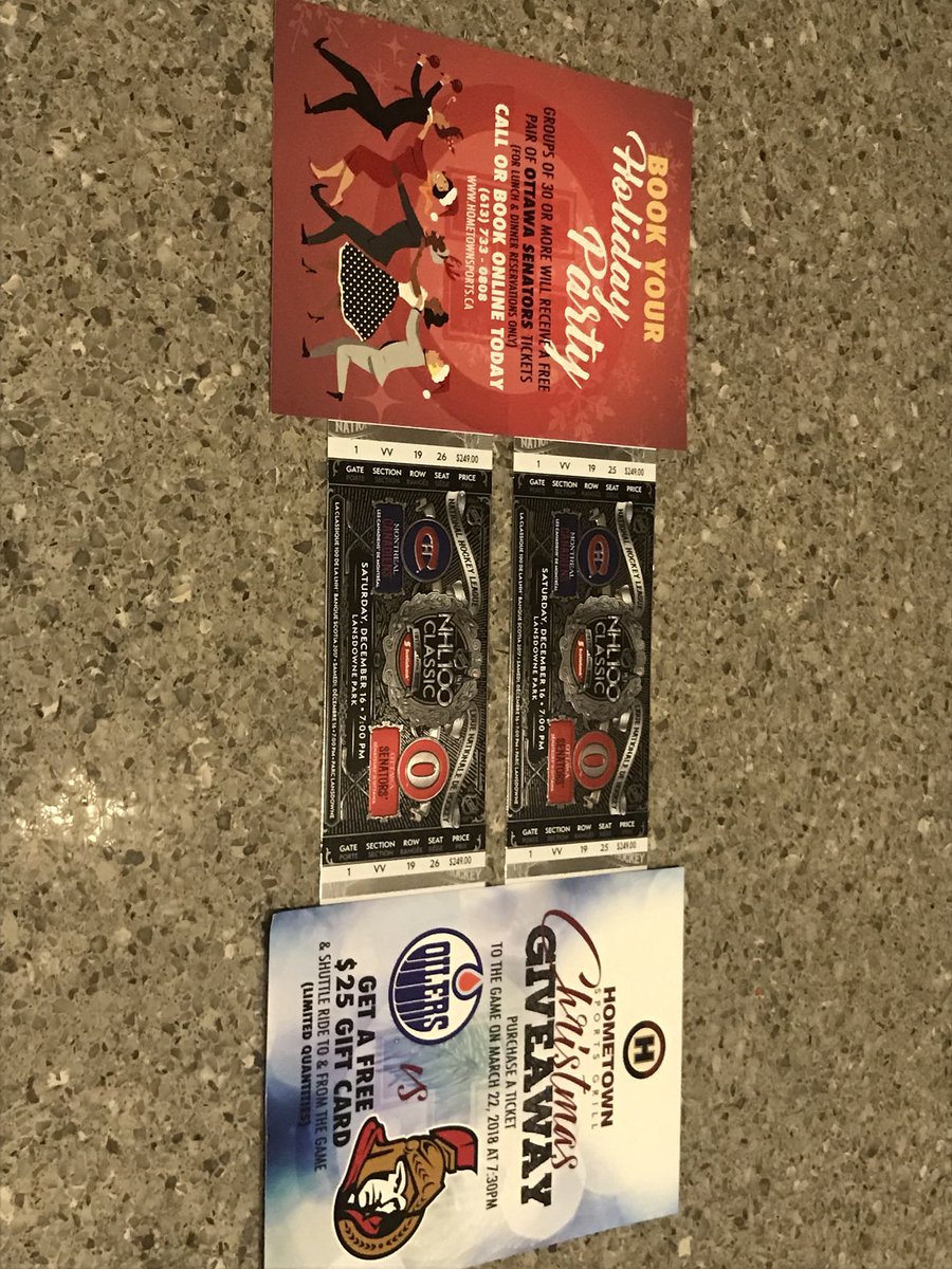 HometownSportsG's tweet photo. We’re drawing a pair of tickets for the winter classic on dec 9th. Enter for this 500$ value retweet and follow!! Shuttle to and from the game https://t.co/KfJP2ssGtP