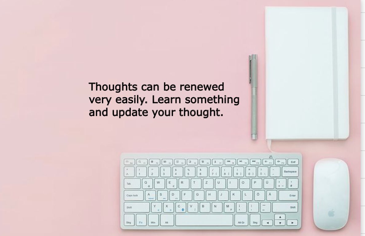 jillferrietales's tweet photo. Thoughts can be renewed very Easily. Learn something and update your thought. #quotes #learnquotes #inspire #author #childrensbookauhor https://t.co/GL09DfXW30