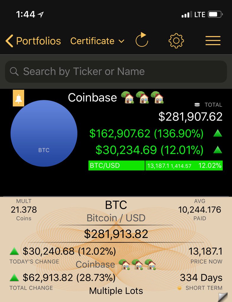 Stocks_Live's tweet photo. We are excited to announce that @coinbase  users can view their balance using Stocks Live. https://t.co/GKFQpBuoII