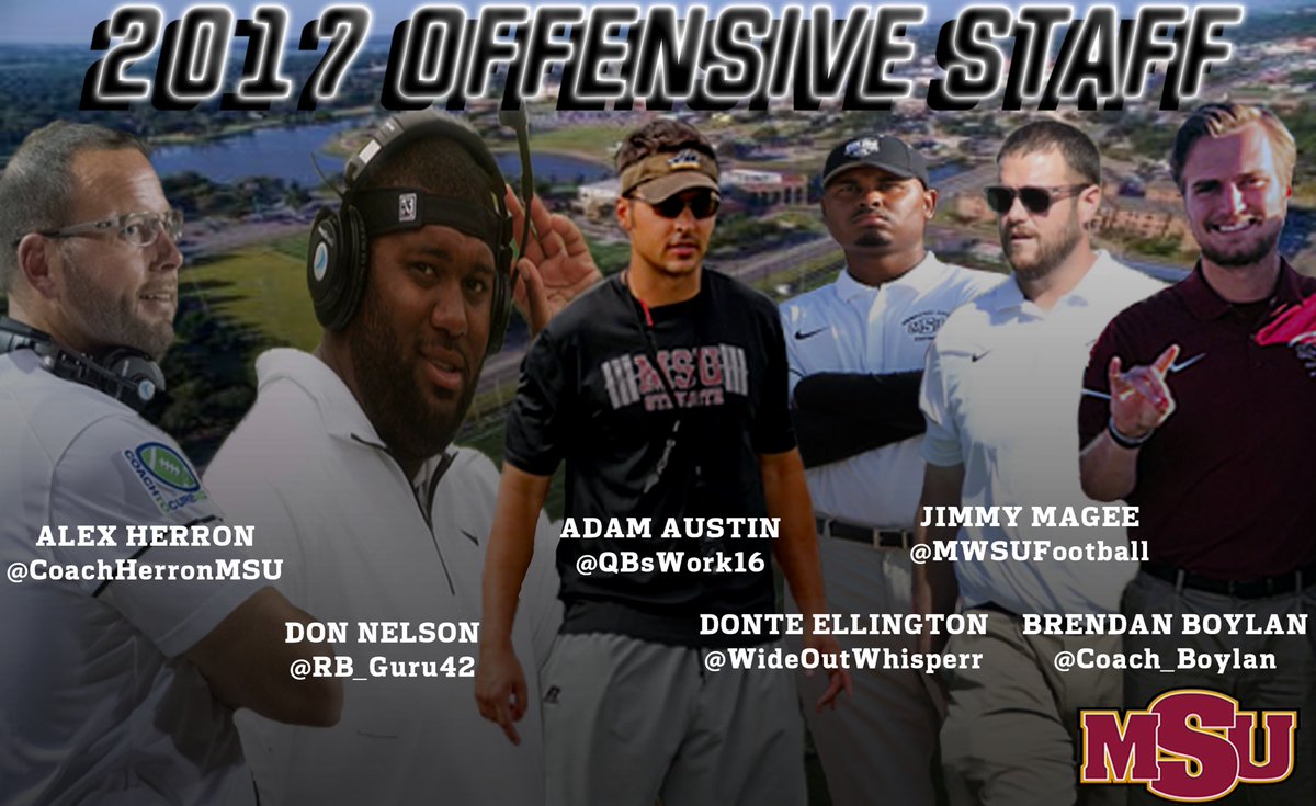 QBsWork16's tweet photo. @MWSUFootball These are the true difference makers! Best offensive staff in the country! #SurroundedByExcellence https://t.co/kD77tKIlG4