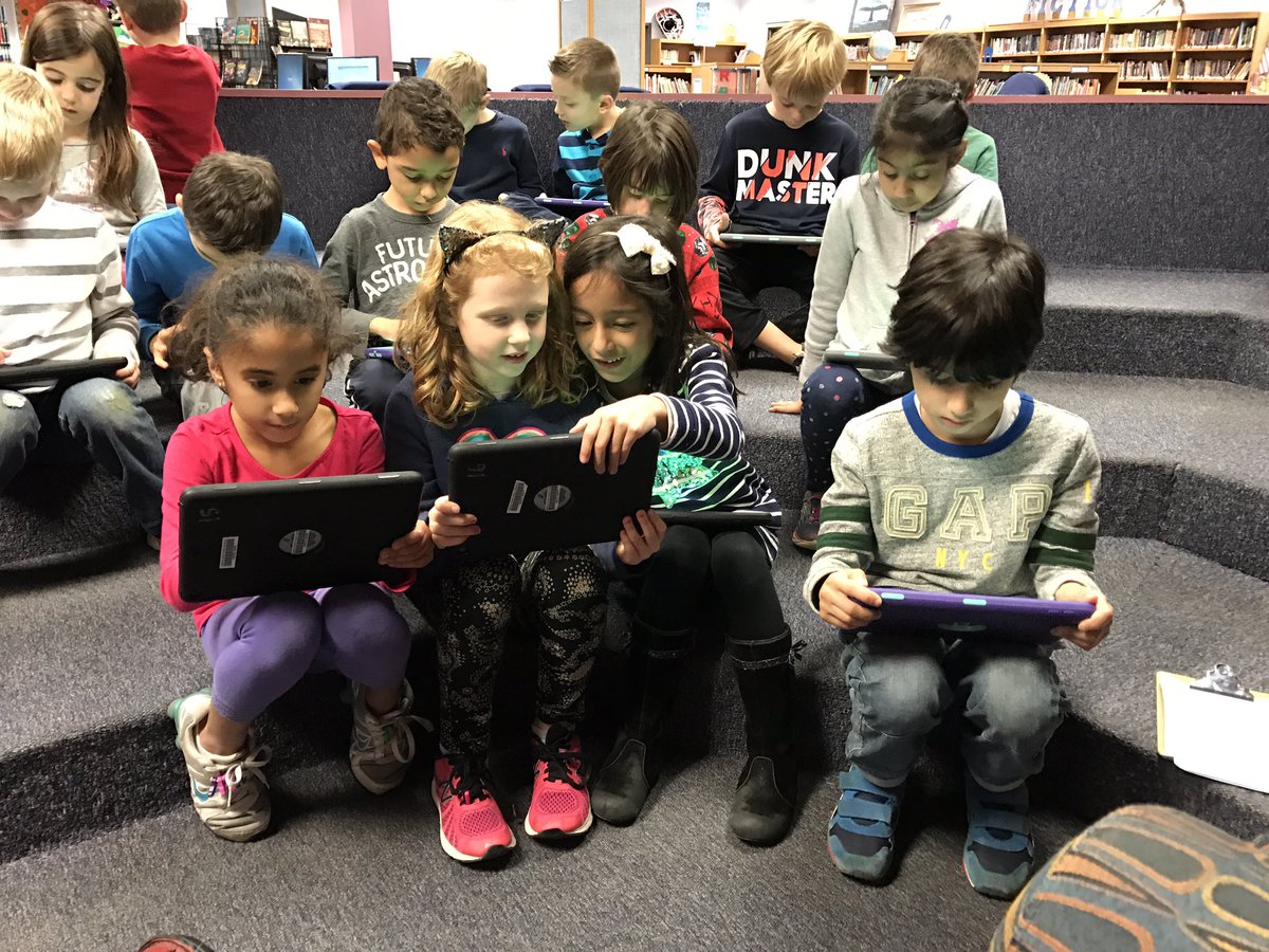 FHESLibrary's tweet image. First graders learn coding using the Code-a-Pillar app. #fcpscode #HourofCode