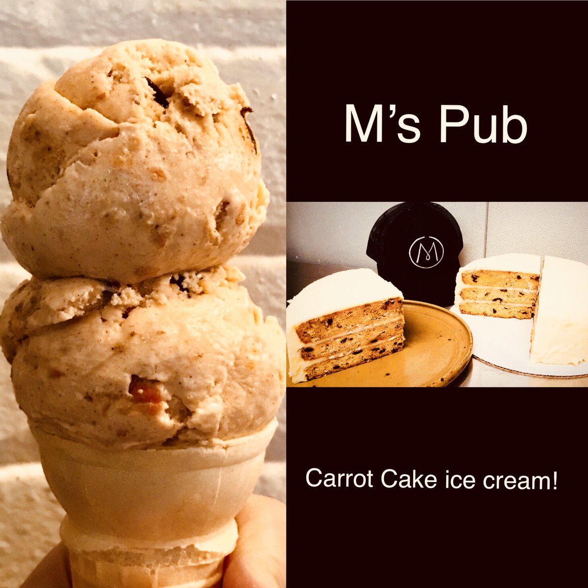 tedandwallys's tweet photo. Rich creamy Carrot Cake ice cream made with @mspubomaha signature carrot cake, available now at our @OmahaOldMarket location! ๐ฅ#mspub #carrotcake #omahaoldmarket #tedandwallys https://t.co/ojQUPYaX9U