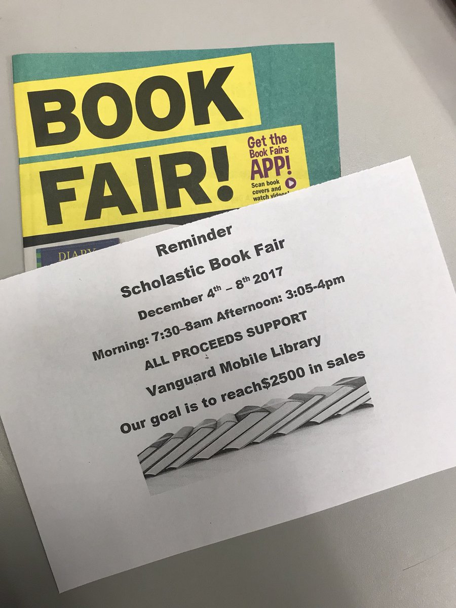 Come stop by the book fair this week! Only 2 days left!!! We're open before school and after school! 📚