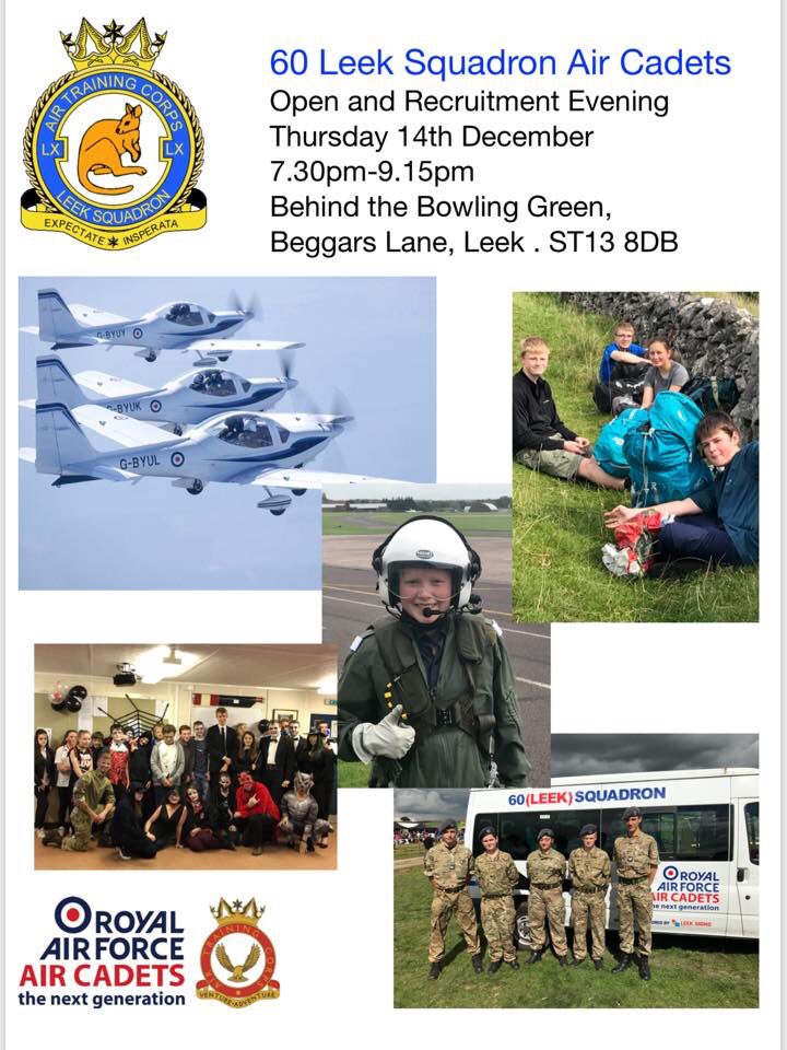 We’re hosting an open evening for you to come and see all of the amazing opportunities we offer! Please share to family and friends. For further information, contact us on here or via oc.60@aircadets.org. #whatwedo #aircadets
