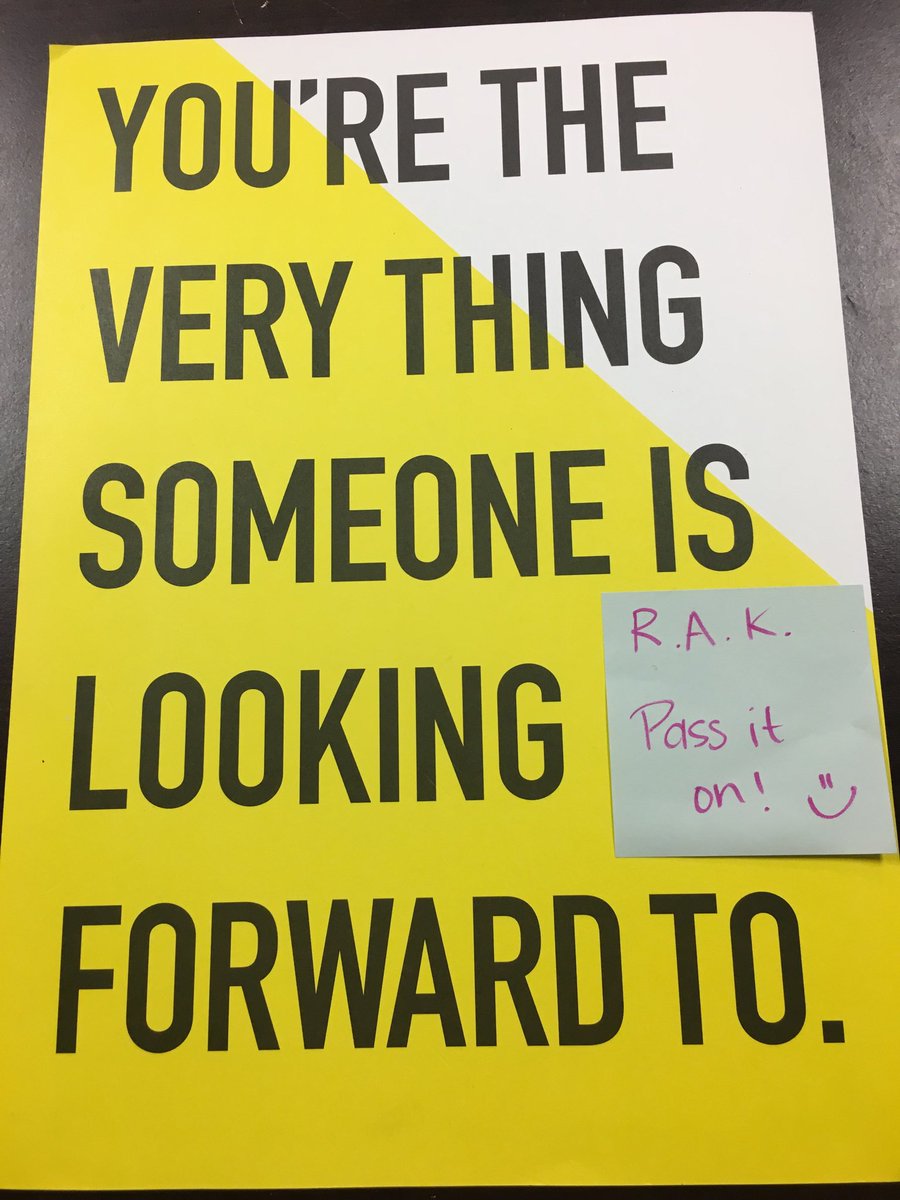 beckyjomarshall's tweet photo. I found this on my desk this morning, and it totally made my day! Thank you to the person who did this #randomactofkindness #WeROverton https://t.co/qWVmmGTCKe