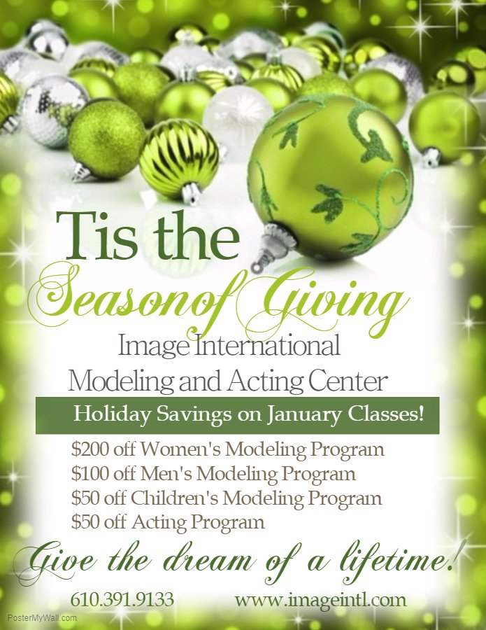 Image_Intl's tweet photo. Call us today to get a Holiday discount on modeling classes! 610.391.9133. https://t.co/frJoMU4ZGL