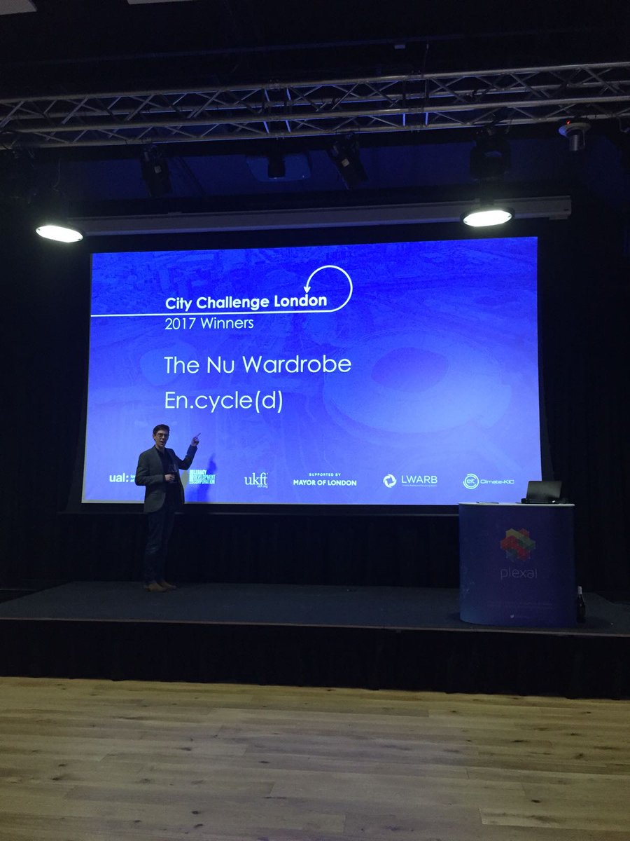 encycled's tweet image. Well.. we won the @LondonLegacy #citychallenge! Tough competition but a great bunch. Congrats to @thenuwardrobe too, fantastic project and pitch. #circulareconomy