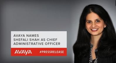 Today, I welcome Shefali Shah to the <a href="/Avaya/">Avaya</a> leadership team. She brings   exceptional experience to the role of chief administrative officer. bit.ly/2iyGN8x