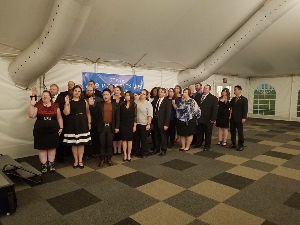 2018 State Presidents getting sworn in by National President Noelle