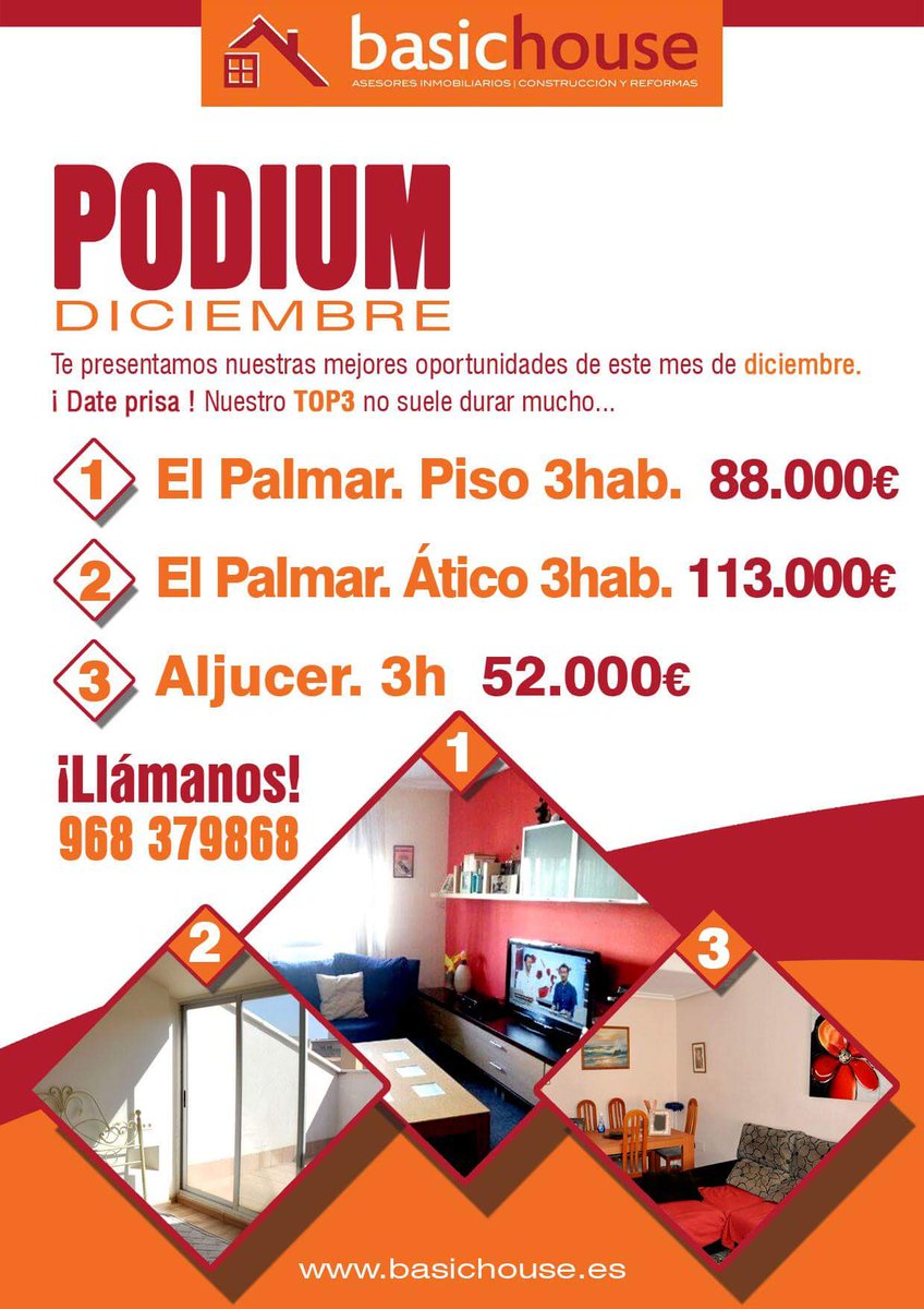 BasicHouseInmo's tweet image. Os presentamos nuestro #podium de diciembre. Las 3 mejores oportunidades de este mes. ¡Date prisa que vuelan!

m.facebook.com/story.php?stor…