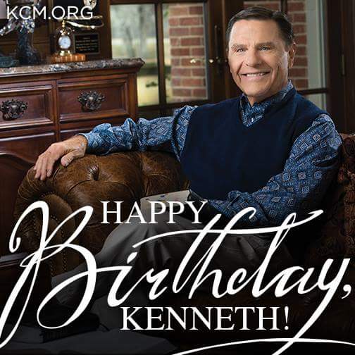 HAPPY BIRTHDAY  Dr Kenneth Copeland!  God bless you! 