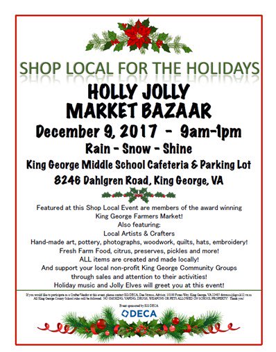 Come to our Holly Jolly Market this Saturday from 9am-1pm! We hope to see you there!