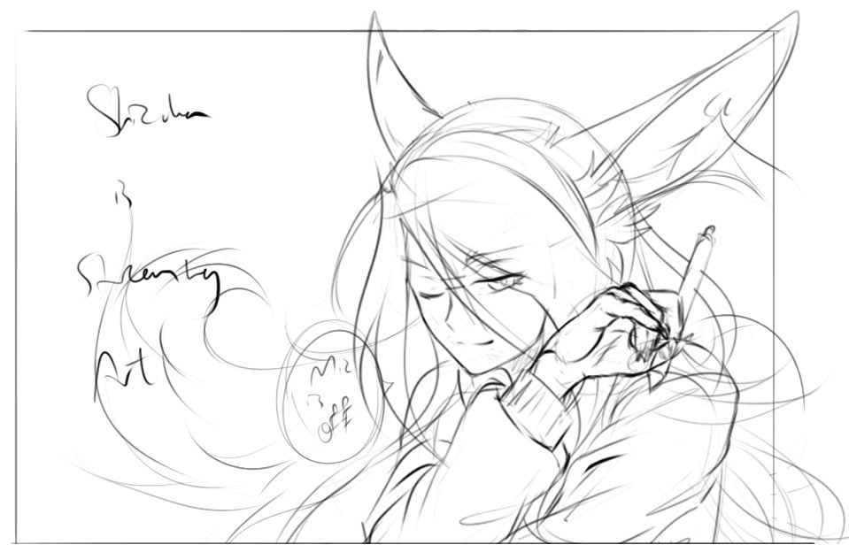 Quick sketch for a new stream pic after practicing expressions. O:<
Super happy with how the sketch turned out. <3