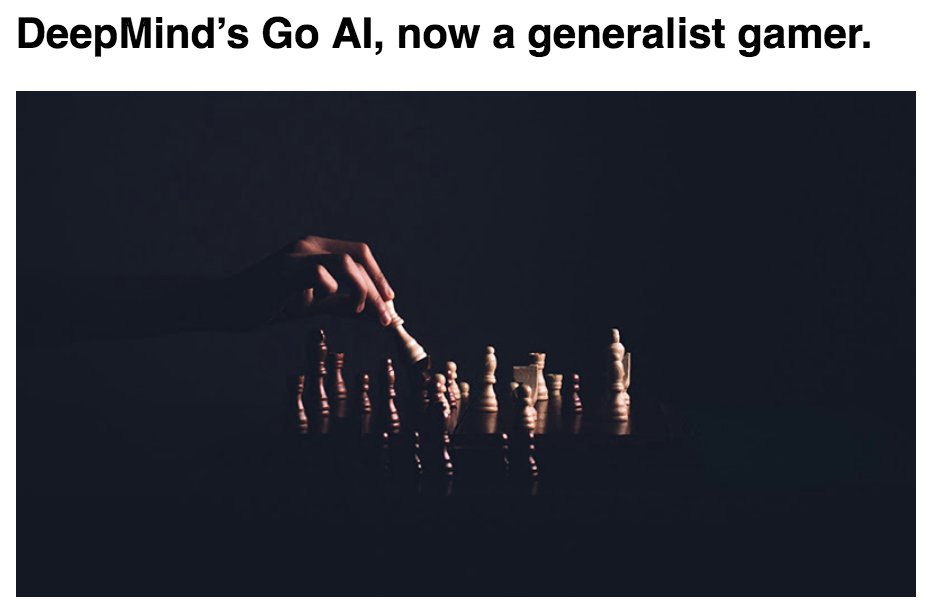 gubatron's tweet image. If war, or trading can be seen as a game...
#DeepMind #AI #GeneralAI