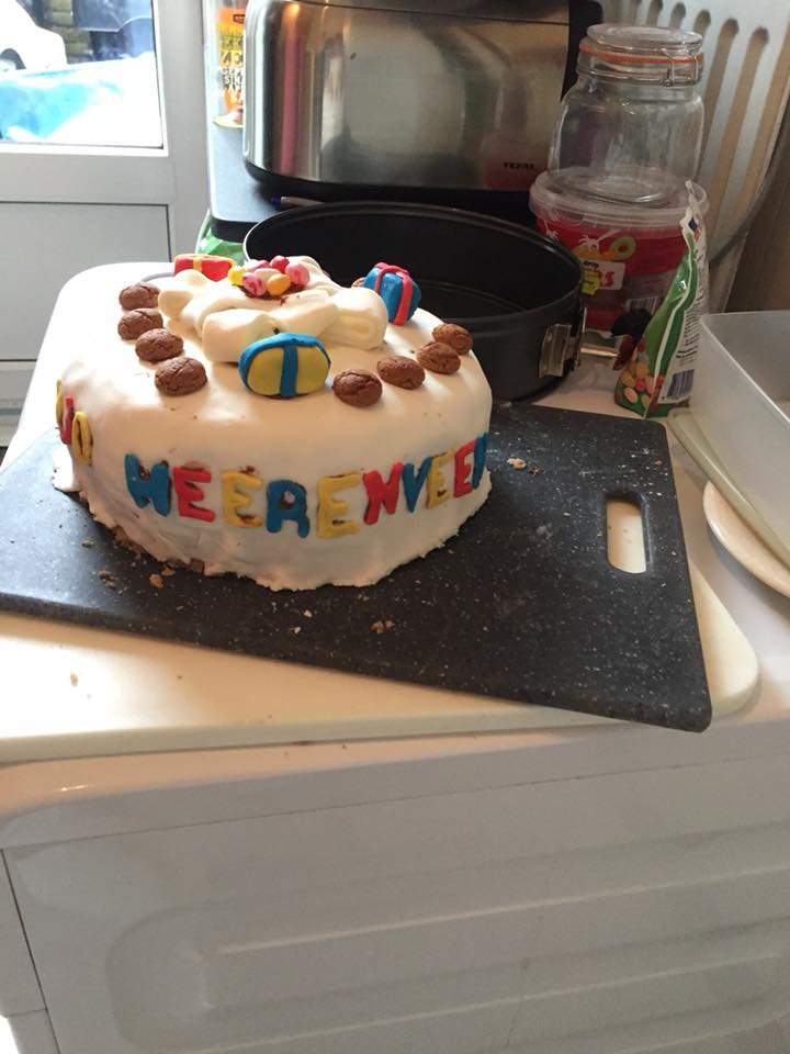 Allebei de taarten gemaakt door mijn dochter#made by my daughter