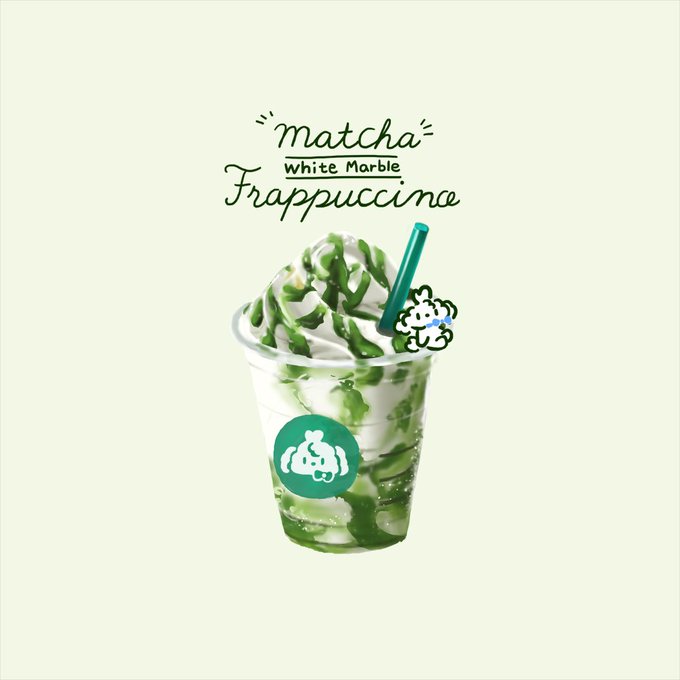 抹茶ホワイトマーブルフラペチーノのtwitterイラスト検索結果 古い順