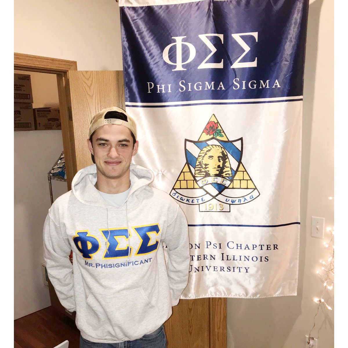 WIUPSS's tweet image. Say hello to our new Mr. Phisignificant! Can’t wait to have you by our side Troy! 💙💛