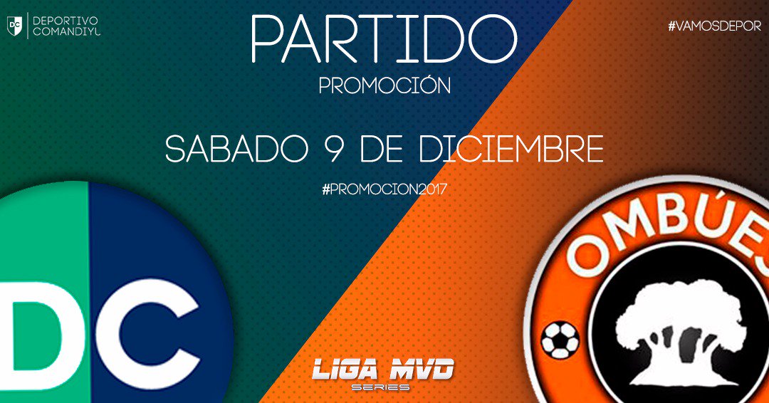 DeporComandiyu's tweet photo. Se viene la #Promocion2017 y enfrentamos a Ombúes. ¡Por la permanencia! #VamosDepor https://t.co/3RRjhYMpAD