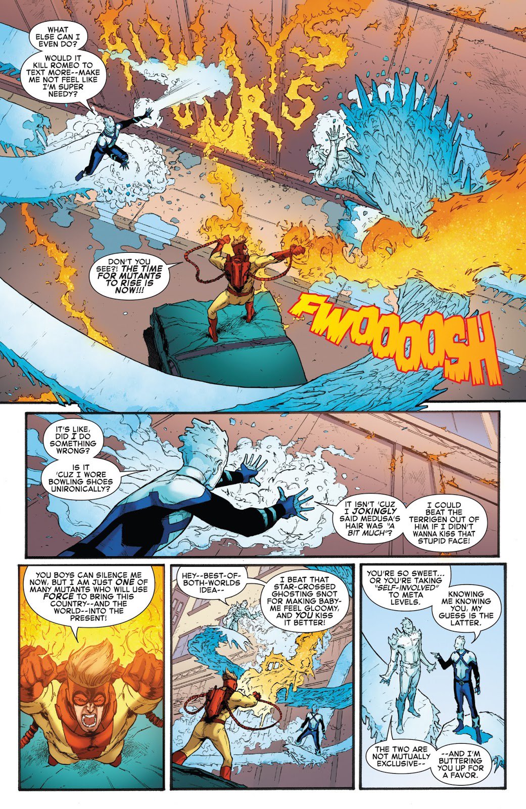 “iceman time: yet again, x-men has the problem of "dude has a poin...