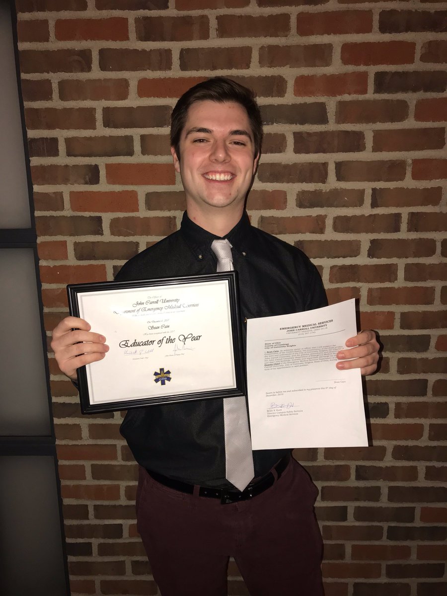 JCU_Delts's tweet image. Extremely proud of our brother @niaCnaeS for not only being named Deputy Chief of @JCUEMS but also earning the Educator of the Year award. Congrats Sean!