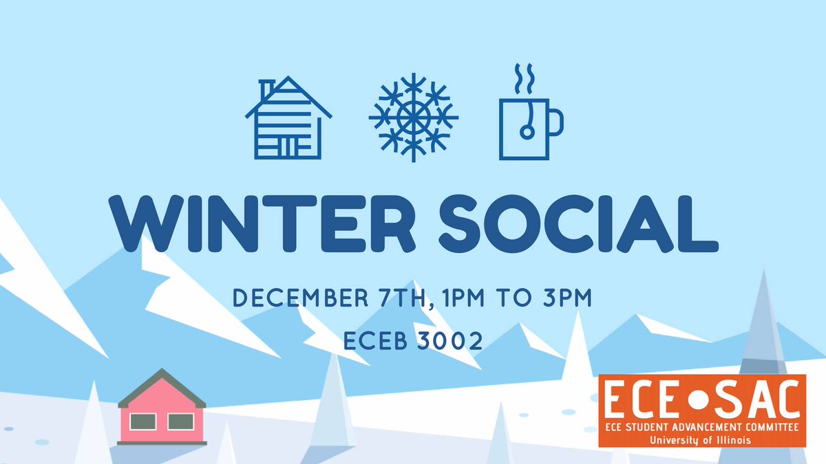 ece_sac's tweet photo. Hey everyone! Come on out to the Winter Social run by ECE SAC! Fun starts at 1 in room 3002 of the ECEB! #UIUC #ECESAC https://t.co/6dqQB5rS3i