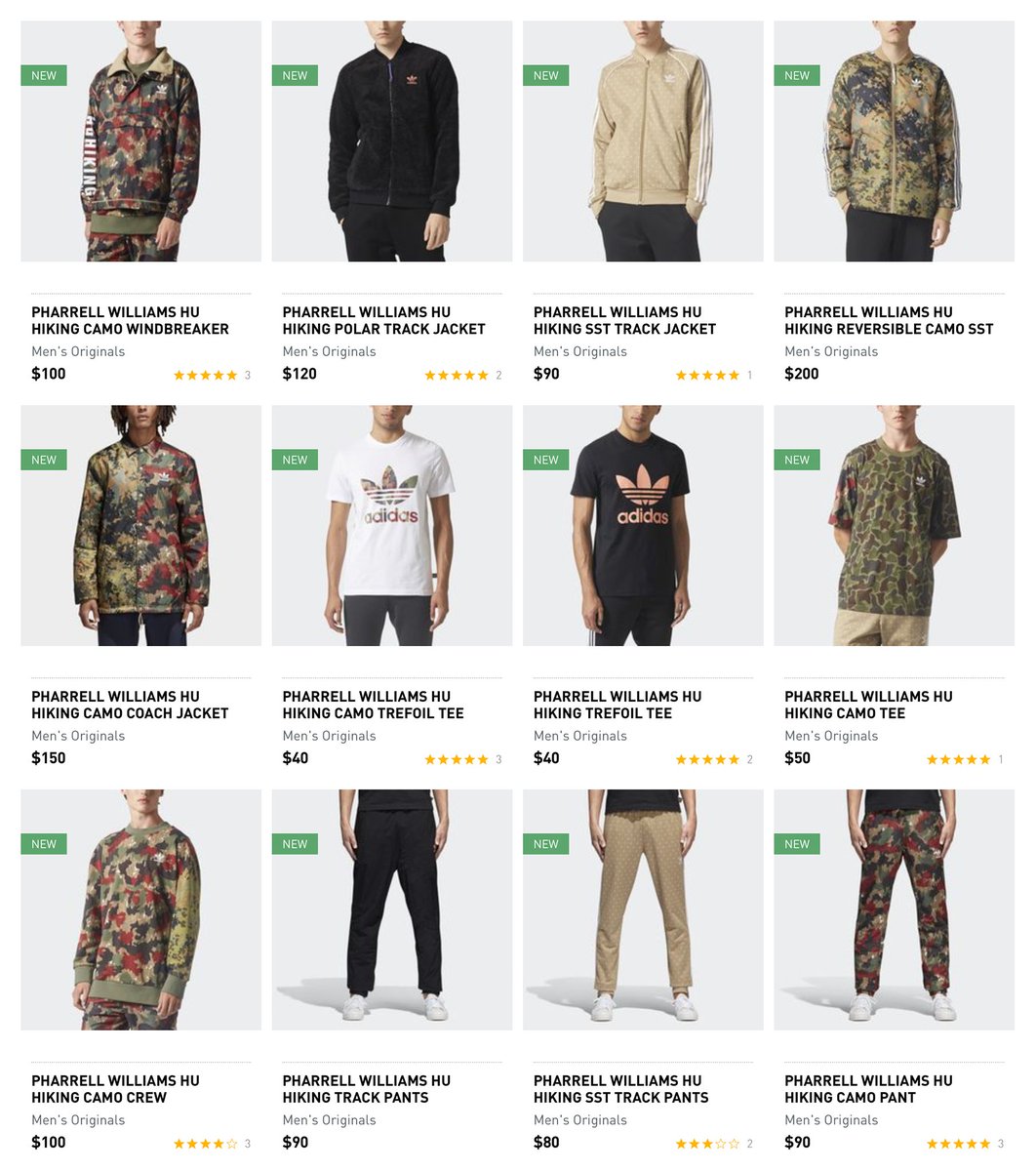 Under retail on #adidas US.
<a href="/Pharrell/">Pharrell Williams</a> x adidas Hiking Collection.
Use code FRIENDS for 30% off.
—> bit.ly/2vjMCOM