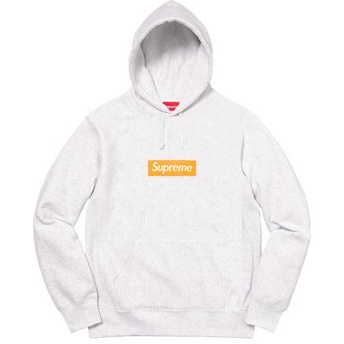 supreme box logo grey orange