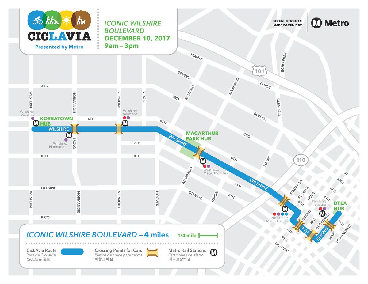CicLAvia is this Sunday! From 9am-3pm come out and enjoy 4 miles of car-free streets. 🚲🎉