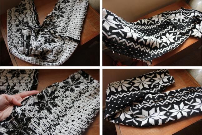 OxfamFashion's tweet photo. Keep your loved ones warm and make this #upcycled festive snood from an unwanted jumper by @Cassiefairy https://t.co/MVhPlVMvEE #diygiftideas #DIYDecember #foundinoxfam https://t.co/bGYz3To2jS