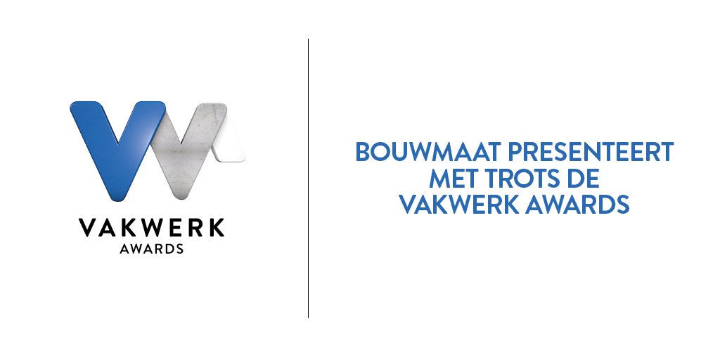 InfoVakwerk's tweet image. Bouwmaat presenteert de eerste editie van de Vakwerk Awards! Lees hier waarom we dit doen bit.ly/2BmwsHO 
Doe mee in één van de categorieën: #sanitair #installatie #schilderen #duurzaambouwen #bouw #timmeren  #tegelen #stucwerk #vakwerk #awards #vakman