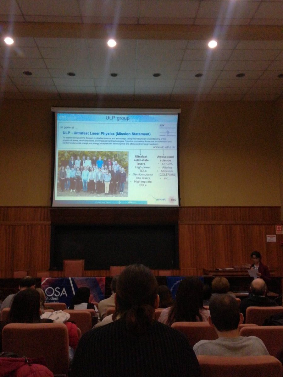 m_vineyards's tweet image. Today #UrsulaKeller #scientificseminars #OSAstudentchapter  @IOSA_chapter @CSIC @DPE_CSIC @OpticalSociety @VioBio_Lab @optica_ucm