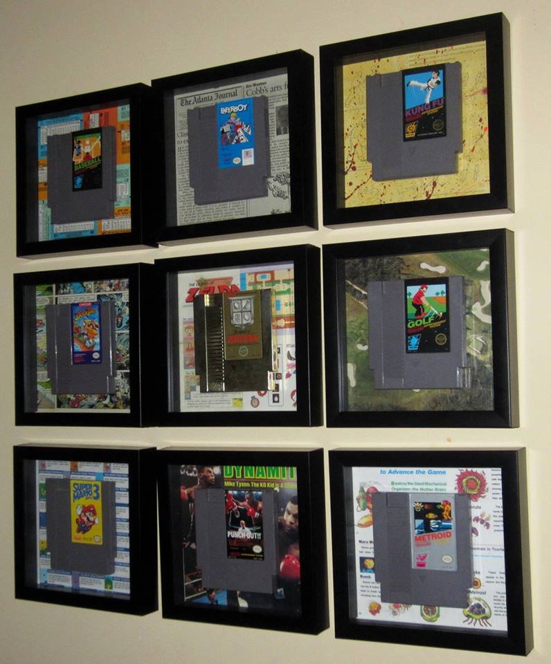 nes cartridge display case