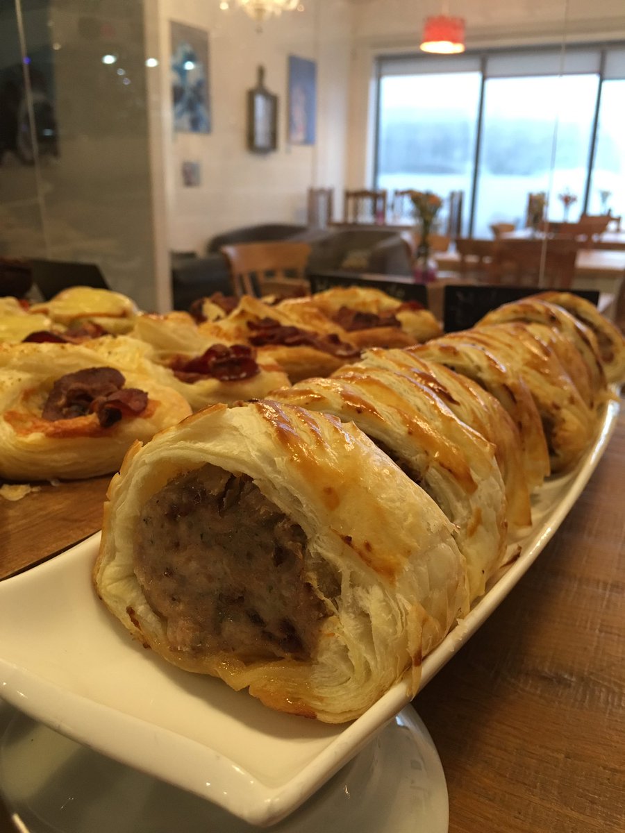 Freshly made this morning...<a href="/sjfowles/">Stuart Fowles</a> famous large Caramelised Onion Sausage Rolls😍try them, you'll be hooked! #exetereating #devonfood