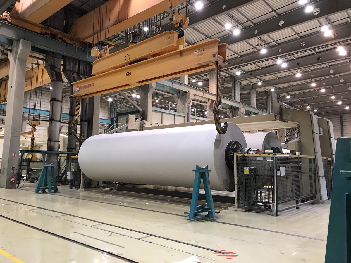 ericCHALLAN's tweet image. Visite de l’usine papetière @NS_Golbey dans les #vosges par @RAPinsertion . Un outil industriel impressionnant ! #recyclage #papier