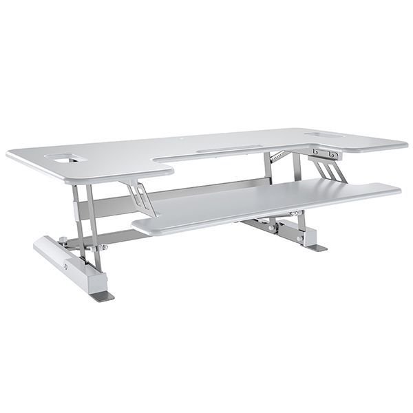 VisionMounts's tweet image. Sit Stand Desktop VM-LD02L
Keyboard tray can be used at any comfortable position
v-mounts.com