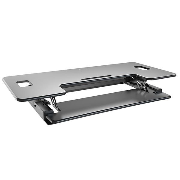 VisionMounts's tweet image. Sit Stand Desktop VM-LD02L
Keyboard tray can be raised to the same level of desktop
v-mounts.com