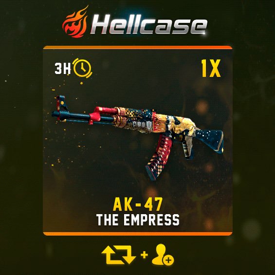 hellcase's tweet photo. 😁 AK-47 | THE EMPRESS #Giveaway:

🤜 Get Free Money: https://t.co/zOKidfMgfB
🤜 RT + Like
🤜 Follow @hellcase
🤜 Paste your trade link

🏆Winner in 3 hours!

#games https://t.co/jje2748czu