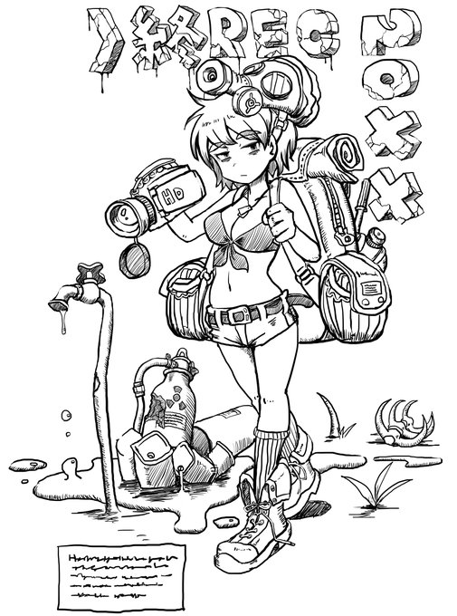 実はこういう絵も描く 