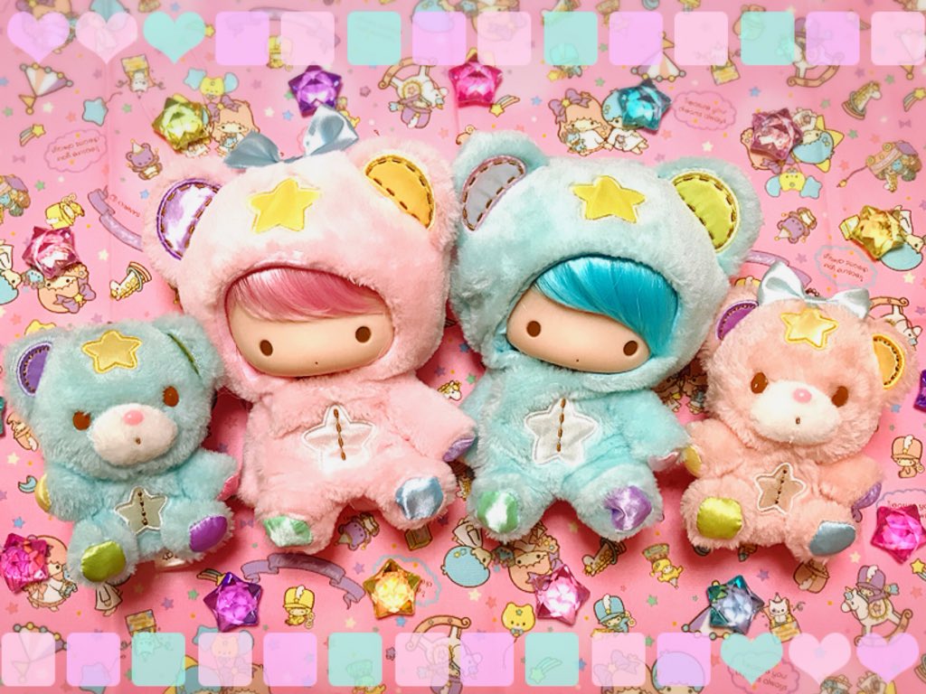 リトルツインスターズ ソフビドールセット キキ＆ララ バースデー記念！サンリオ「リトルツインスターズ ソフビ