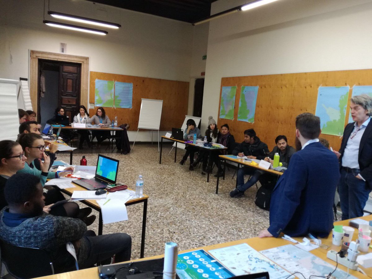 MSP_Challenge's tweet photo. Successful first day in Venice. MSP Challenge 2050 workshop with students from the MSP Erasmus Mundus Master #MSPchallenge https://t.co/GRAXGCl1fF