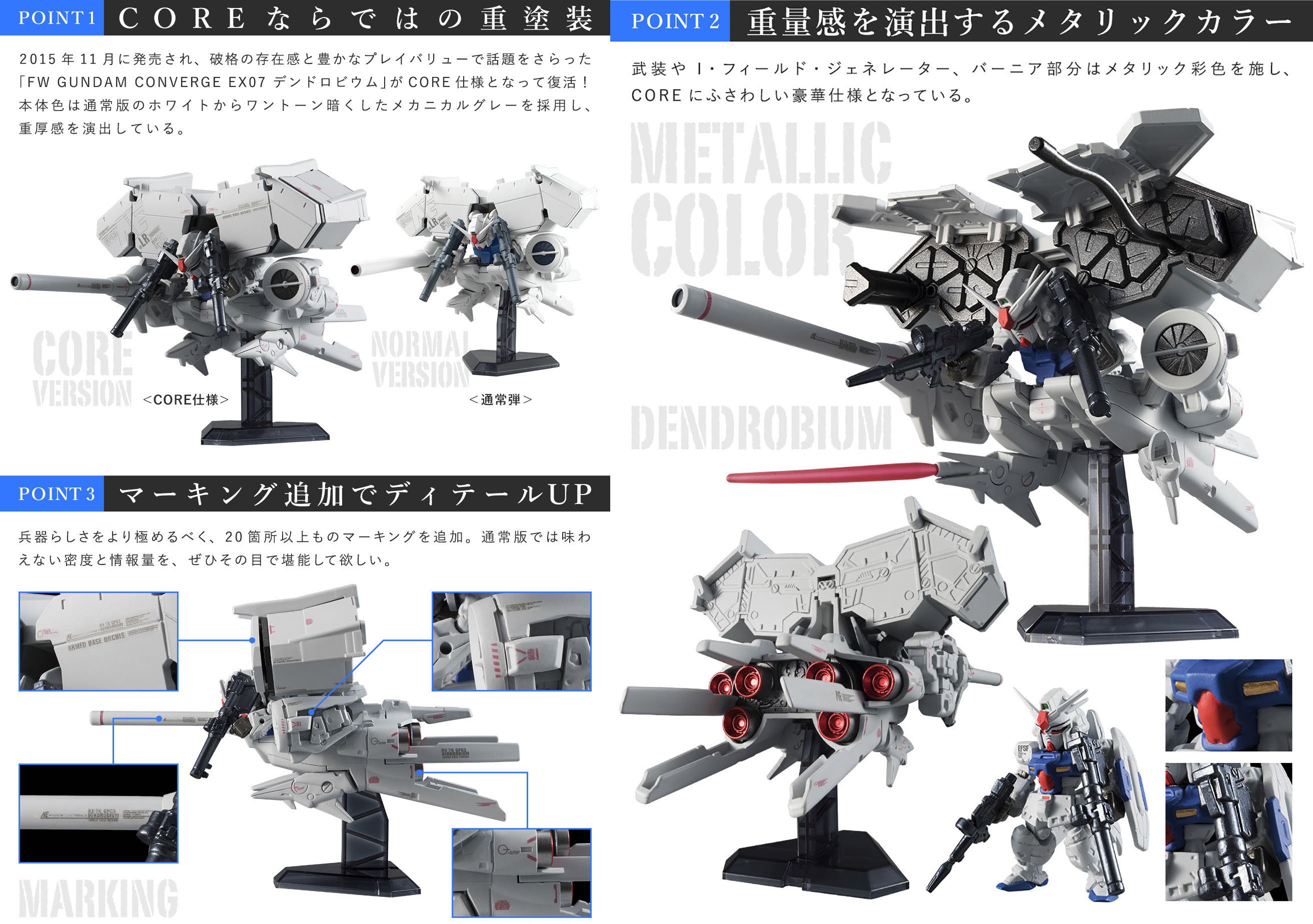 GUNDAM CONVERGE EX 07 DENDROBIUM 126〜131 485 - Gundam Converge EX07 GP03 Dendrobium UNBOXING and