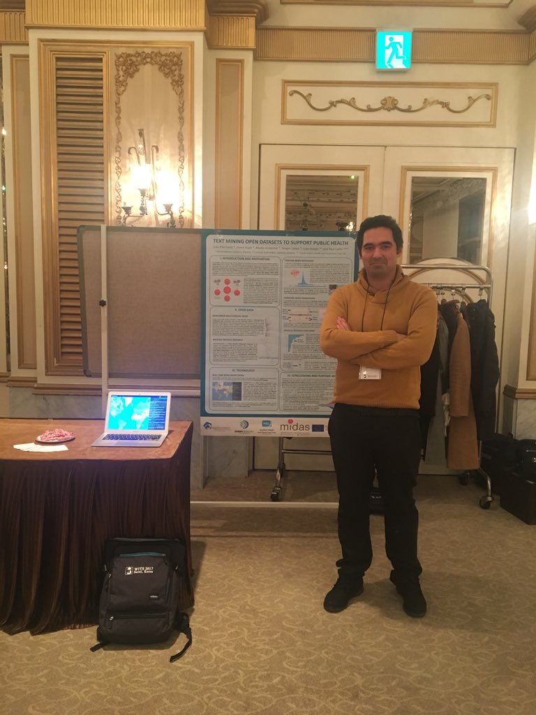 Joao_PitaCosta's tweet photo. @HealthDaySi #Quintelligence poster/demo on technology for #PublicHealth in the context @MIDASProjectEU https://t.co/i6NBa6X4Pf