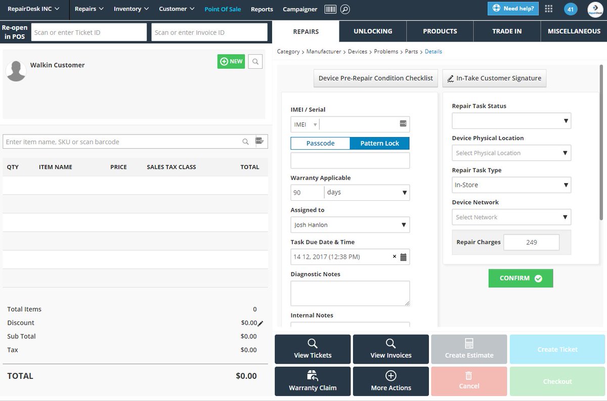repairdeskpos's tweet photo. Checkout the new display tweaks in POS which let you track repairs faster and more effectively.
#RepairDesk #RepairCRM #POSsoftware #CRM https://t.co/wx9e28q4dK