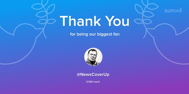 Our biggest fans this week: @NewsCoverUp. Thank you! via sumall.com/thankyou?utm_s…