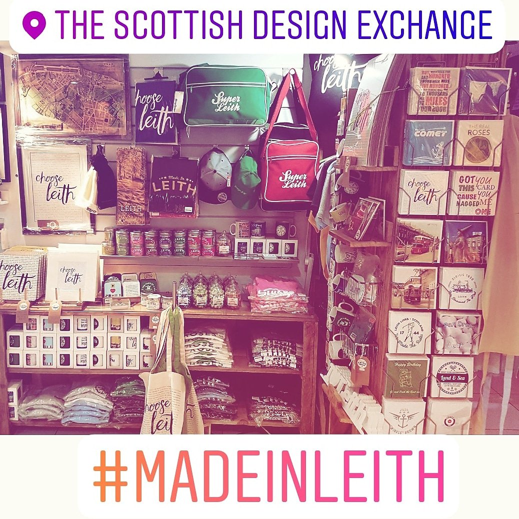 madeinleith's tweet photo. CHOOSE LEITH 🎅🎄🥂
Looking for the perfect Christmas gift for your fellow Leither 🎁Catch #madeinleith Full range of products &amp; clothing at @scotdesignex 1st floor Ocean Terminal or shop online at👇 https://t.co/8InsFkBtsp https://t.co/SdvNkjpAE4