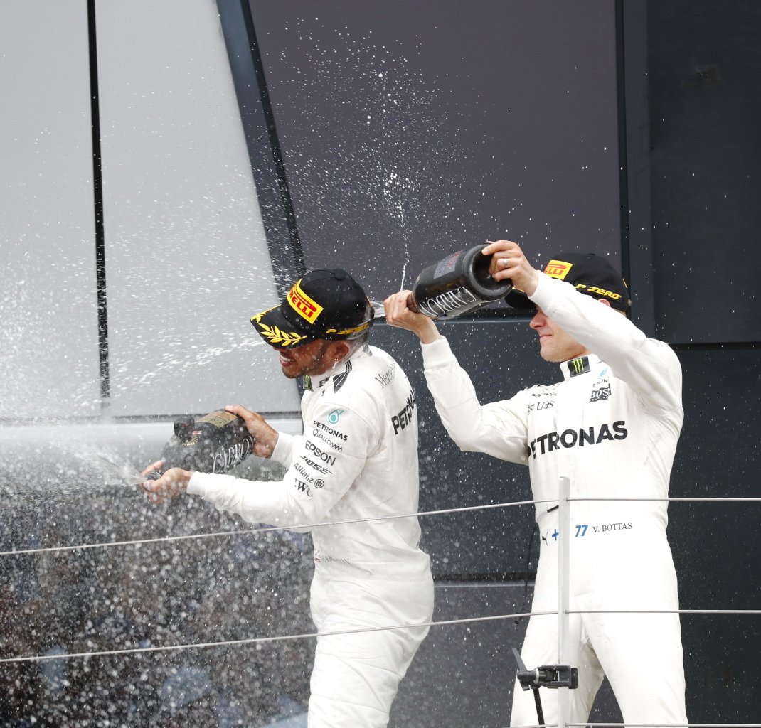 Favorite race of the year? Ours was the #BritishGP <a href="/SilverstoneUK/">Silverstone</a> where <a href="/MercedesAMGF1/">Mercedes-AMG PETRONAS F1 Team</a> started the summer off with a thrilling 1/2! What was your Mercedes moment of the 2017 <a href="/F1/">Formula 1</a> season? #F1 #TBT