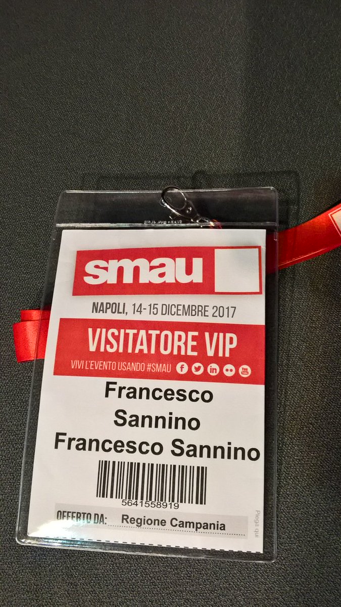 franksanni's tweet photo. Pronti per lo #smau a Napoli https://t.co/KYzgatu8yr