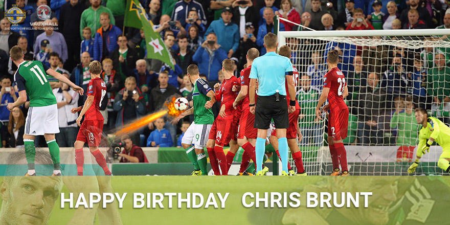  Happy birthday to Chris Brunt! We all know what happened next in this photo...    