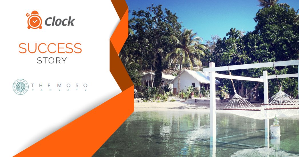 ClockSoftware's tweet image. Joel Slattery, the owner of the exclusive boutique resort The Moso Vanuato has been using Clock PMS since the very start and “it has worked just fine ever since.” Read the full Success Story here: goo.gl/swk4LQ #ClockPMS #ClockSoftware