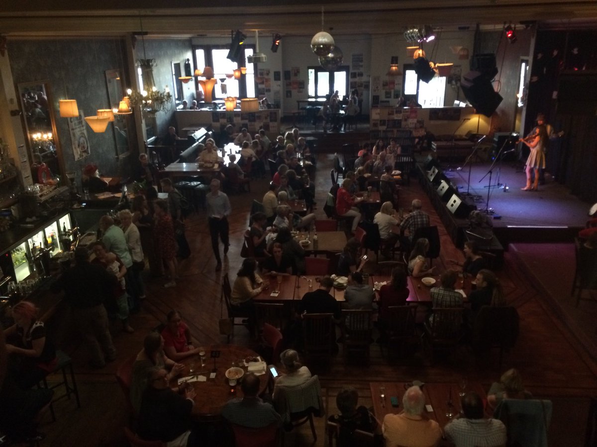Crowd getting fired up listening to Cat and Clint before our 20th Anniversary extravaganza at <a href="/spottedmallard/">Spotted Mallard</a> this eventide!!